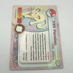 Topps 1999 Pokemon TV Animation Edition Foil 2-Card Lot Meowth #52 Persian #53 - Image 5