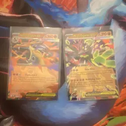 Pokemon TCG Mega Charizard Y EX & Mega Zygarde EX Holo 2-Card Lot 2019 - Image 1