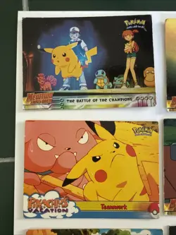 Vintage Pokemon Animation Card Lot Mewtwo Strikes Back Pikachu Foil - Image 4