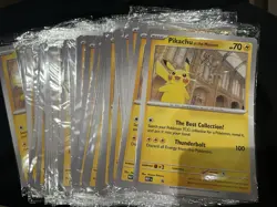 100 X Pokemon TCG Pikachu at the Museum Promo Card Lot - Image 1