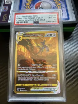 PSA 10 GEM MINT 2023 Pokemon Origin Forme Dialga VSTAR Full Art GG68/GG70 Gold - Image 1