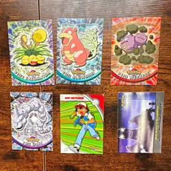 Topps Pokemon 6-Card Lot Ash, Onix, Weezing 2000 - Image 1
