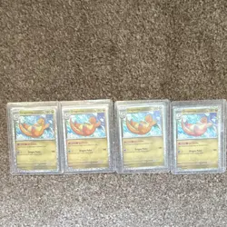Pokemon TCG Pokemon GO Dragonite 012/078 Holo Rare Card Lot of 4 English - Image 2