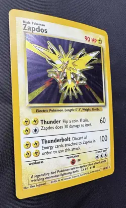 Pokemon Card Lot (5) Base Set Holo 1999 Zapdos Mewtwo Machamp 1st Ed & More- HP - Image 4