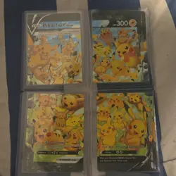 Pikachu V-UNION V-UNION 4-Card Lot Holo English Pokemon TCG V-UNION Set - Image 1