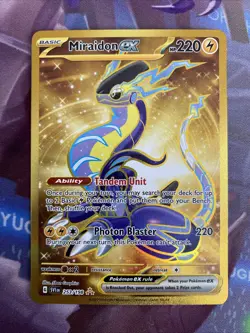 Miraidon ex 253/198 SV01: Scarlet & Violet Base Set Gold Holo NM/M - Image 1