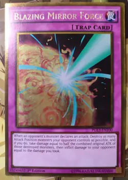 Yugioh | Blazing Mirror Force (PGL3-EN100) | Gold Rare NM - Image 1