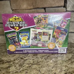2024 MJ Holding Pokemon Mega Mystery Power Box XY Evolutions Evolving Skies SP🔥 - Image 1