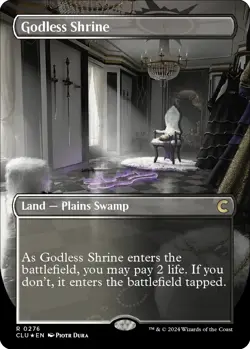 MTG Godless Shrine 276 Foil MTG Ravnica: Clue Edition TCG NM - Image 1