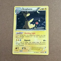 Pokemon TCG XY Steam Siege Ampharos Stage 2 40/114 Holo Rare English 2016 - Image 1