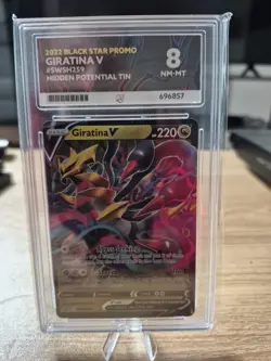 Pokemon TCG Giratina v SWSH259 SWSH Black Star Promo Holo Full Art Card ACE 8 - Image 1