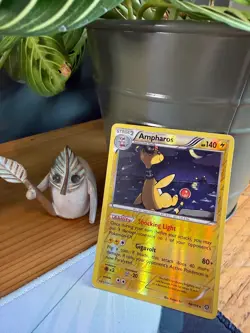 Ampharos 40/114 Holo Rare Steam Siege Pokemon Reverse Holo LP - Image 1