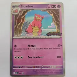 Pokemon TCG Pitch Black stamped Prerelease Slowbro STAFF Promo. 083 rare card - Image 1