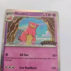 Pokemon TCG Pitch Black stamped Prerelease Slowbro STAFF Promo. 083 rare card - Image 3