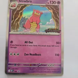Pokemon TCG Pitch Black stamped Prerelease Slowbro STAFF Promo. 083 rare card - Image 5