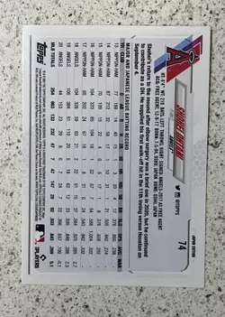 2021 Topps Japan Edition #74 Shohei Ohtani Los Angeles Angels EX Condition - Image 2