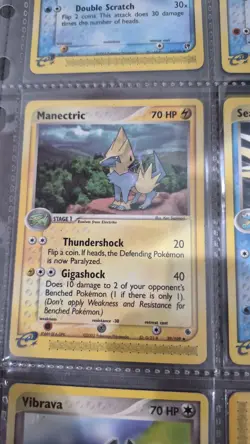 Pokemon TCG EX e-Reader 9-Card Lot Alakazam Gastly Vibrava Manectric - Image 5