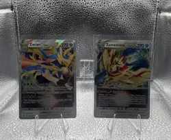 Pokemon TCG Crown Zenith 2 Card Lot Zacian VSTAR 096/159 Zamazenta 099/159 ENG - Image 1