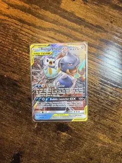 Blastoise & Piplup GX 38/236 SM Cosmic Eclipse Holo Ultra Rare TAG TEAM 270 NM - Image 1