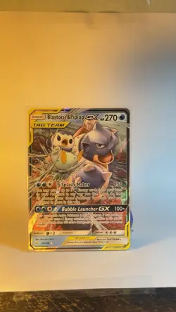 Blastoise & Piplup GX 38/236 SM Cosmic Eclipse Holo Ultra Rare TAG TEAM 270 NM - Image 4