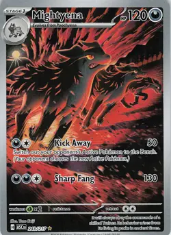 Mightyena 243/217 Illustration Rare Ascended Heroes Pokemon Holo Near Mint - Image 1