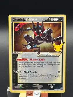 2021 Pokemon TCG Celebrations Greninja Gold Star SWSH144 Black Star Promo NM - Image 1