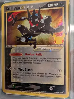 2021 Pokemon Greninja Gold Star SWSH144 Celebrations Promo PSA 8 - Image 2