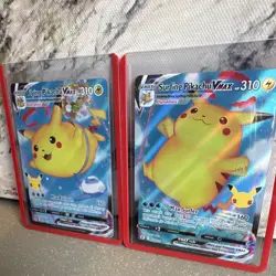 Pokemon Celebrations VMAX Holo Flying Pikachu 007/025 & Surfing 009/025 - Image 1