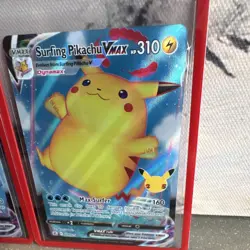 Pokemon Celebrations VMAX Holo Flying Pikachu 007/025 & Surfing 009/025 - Image 3