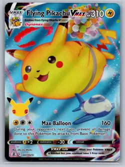 Flying Pikachu VMAX 007/025 Holo VMAX Rare Celebrations Pokemon Near Mint - Image 1