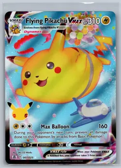 Flying Pikachu VMAX 007/025 Holo VMAX Rare Celebrations Pokemon Near Mint - Image 1