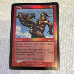 Wizards of the Coast Magic: The Gathering Fling Arena Promo Foil English 2001 - Image 1