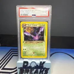 Dark Crobat 🌙✨• Pokemon 2002 Neo Destiny 2/105 1st Edition Holo Rare • PSA 6 - Image 1