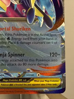 Mega Greninja ex 081 Me: Mega Evolution Promo Holo - Image 4