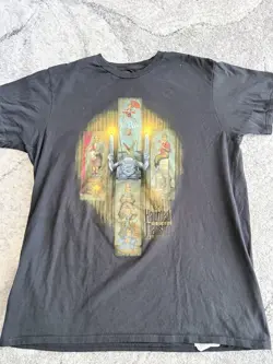 Disney The Haunted Mansion Glow in the Dark Characters Graphic T Shirt Mens L - Image 1