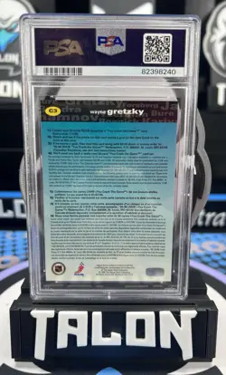 1995 Wayne Gretzky PSA 10 UD Collector’s Choice Silver #C3 You Crash the Game - Image 2