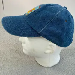 Vintage Disney Winnie The Pooh Hat Blue Denim One Size Adjustable - Image 3