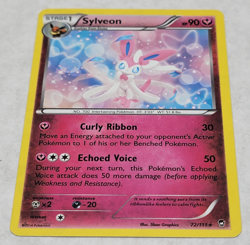 2014 Pokemon XY Furious Fists SYLVEON Cracked Ice Holo 72/111 - LP Light Play - Image 4