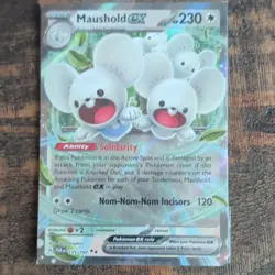 Maushold ex 155/182 SV04 Paradox Rift Double Rare Full Art Holo - Image 1