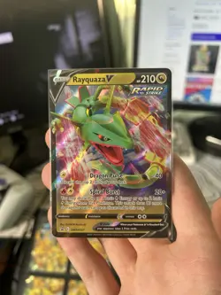 Rayquaza V SWSH147 Sword & Shield Promo Holo Pokemon TCG English 2021 NM - Image 1