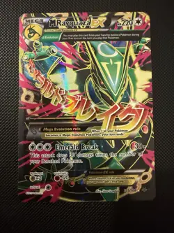 M Rayquaza EX 105/108 Full Art Ultra Rare Roaring Skies MP Pokemon Card - Image 1