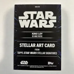 Kino Loy 2025 Topps Star Wars Smugglers Outpost /25 Stellar Art Orange SP - Image 4