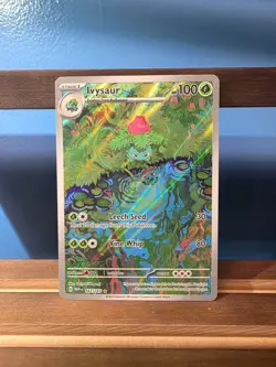 Ivysaur Illustration Rare Pokemon - 151/MEW - 167/165 - NM - Image 1