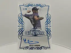 Leaf 2021 Trinity Clear Autographs Riley Greene Auto #CA-RG1 /99 - Image 1