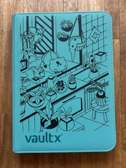 9 Pocket Teal Vault X Bulbasaur Stellar Crown Pokemon Card Binder - Image 1