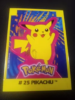 2000 Pokemon Navarrete Kanto Peru Buildable Card Pikachu #25 Vintage US Seller - Image 1