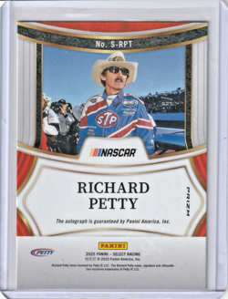 "KING" RICHARD PETTY AUTO #d 1/5 2025 PANINI SELECT SIGNATURES GOLD PRIZM - Image 2