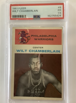WILT CHAMBERLAIN 1961-62 Fleer '' NEWLY GRADED'' #8 PSA 1.5 HOF - Image 1