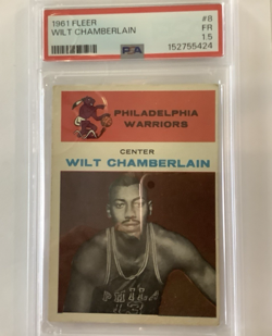 WILT CHAMBERLAIN 1961-62 Fleer '' NEWLY GRADED'' #8 PSA 1.5 HOF - Image 3