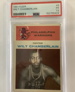WILT CHAMBERLAIN 1961-62 Fleer '' NEWLY GRADED'' #8 PSA 1.5 HOF - Image 4